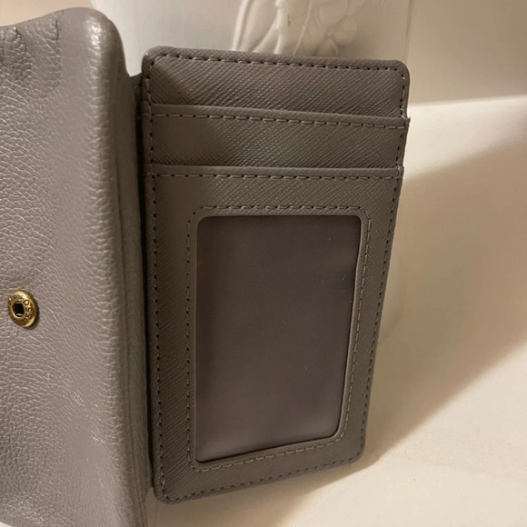 Fossil beautiful medium size double fold zipper closure wallet gray leather - Picture 16 of 16